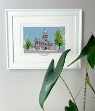 Personalised Chester Town Hall Giclee Art Print - Chester Town Hall Illustration - Chester Town Hall Wedding Gift - Chester Wedding Venue