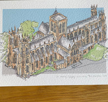 Personalised York Minster Giclee Art Print - York Minster Illustration - Hand Drawn York Minster Artwork - Giclee Print - Personalised York