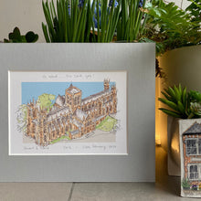 Personalised York Minster Giclee Art Print - York Minster Illustration - Hand Drawn York Minster Artwork - Giclee Print - Personalised York
