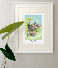 Little Church of the West Las Vegas Art Print - Little Church of The West Wedding Gift - Personalised Vegas Wedding Art Print - Giclee Print