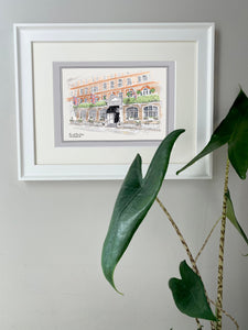 The Goring Hotel London Giclee Art Print - The Goring Illustration - Personalised Wedding Gift - The Goring London - Framed Wall Art