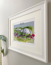 Personalised Eden Project Cornwall Giclee Art Print - Eden Project Cornwall Illustration - Eden Project Wedding Anniversary Engagement Gift