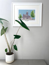 Personalised Chester Town Hall Giclee Art Print - Chester Town Hall Illustration - Chester Town Hall Wedding Gift - Chester Wedding Venue