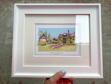 Personalised Le Manoir aux Quat'Saisons Art Print - Hand Drawn Illustration Le Manoir Oxfordshire England - Le Manoir Wedding Gift Art Print