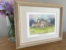 Gleneagles Hotel Perthshire Scotland Giclee Art Print - Gleneagles Wedding Gift - Gleneagles Golf gift - Gleneagles Anniversary illustration