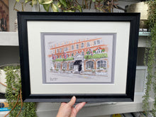 The Goring Hotel London Giclee Art Print - The Goring Illustration - Personalised Wedding Gift - The Goring London - Framed Wall Art