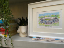 Melbourne Cricket Ground Print - The G Wall Art - Art Print Melbourne Cricket Ground Stadium - Hand Drawn Illustration MCG - Giclee Print