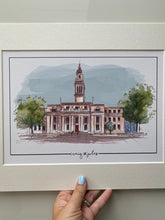Personalised Marylebone Town Hall Giclee Art Print - Hand Drawn Print - Made to Order - Marylebone Town Hall - Wedding Venue Illustration