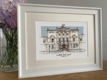 Personalised Guildhall Bath Print - Hand Drawn Illustration - Guildhall Bath England - Watercolour Wedding Venue Art Print - Giclee Print