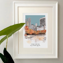 The Pond at Central Park New York City - Central Park Personalised Print - The Plaza NYC Art Print - Central Park NYC Wall Art - NYC Print