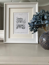 Personalised Savoy London Giclee Print - Savoy Wedding - Hand Drawn Savoy London Illustration - Savoy London Wall Art - Savoy Anniversary