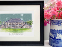 Personalised 'Coo Cathedral' Aberdeenshire Art Giclee Print - Wedding Venue - Wedding Illustration - Coo Cathedral Scotland Wedding Print