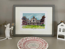 Peterhouse Cambridge University Giclee Print - Watercolour Hand painted Peterhouse College Illustration - Peterhouse College Cambridge Art