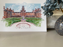 Royal Holloway University of London - Royal Holloway University Art Print - Royal Holloway University Wedding Present - Graduation Gift