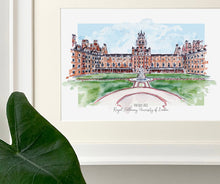 Royal Holloway University of London - Royal Holloway University Art Print - Royal Holloway University Wedding Present - Graduation Gift