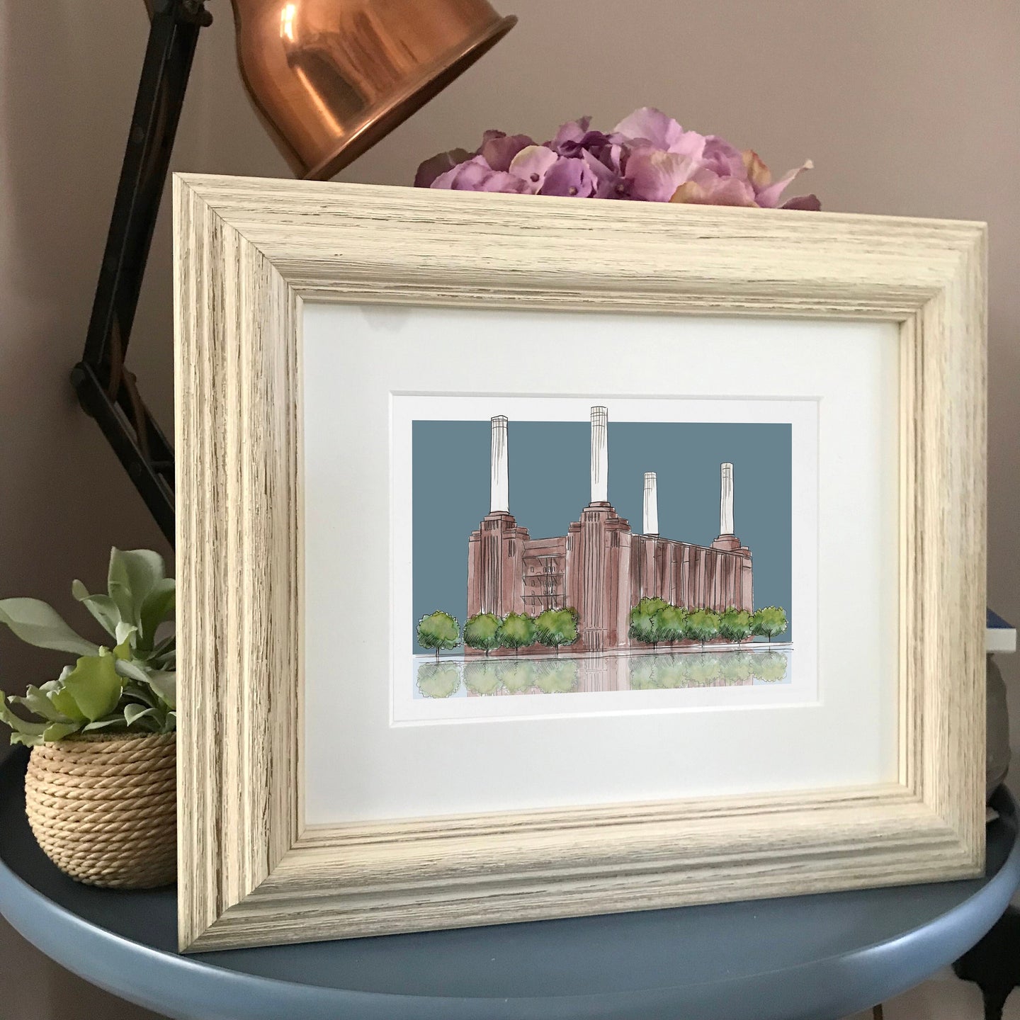 Personalised Battersea Power Station London Print - Circus West Battersea - Nine Elms - New Home Gift - Battersea Wall Art Print