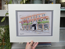 The Goring Hotel London Giclee Art Print - The Goring Illustration - Personalised Wedding Gift - The Goring London - Framed Wall Art