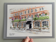 The Goring Hotel London Giclee Art Print - The Goring Illustration - Personalised Wedding Gift - The Goring London - Framed Wall Art