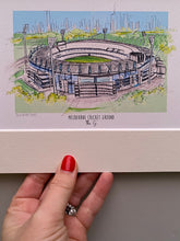 Melbourne Cricket Ground Print - The G Wall Art - Art Print Melbourne Cricket Ground Stadium - Hand Drawn Illustration MCG - Giclee Print