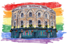 Personalised Royal Vauxhall Tavern Print - Hand Drawn Royal Vauxhall Tavern Illustration - Royal Vauxhall Tavern London Building Wall Art