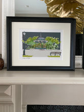 Personalised Clapham Common Bandstand Giclee Art Print - Clapham Common London - Made to Order - Clapham Common Artwork - Bandstand Print