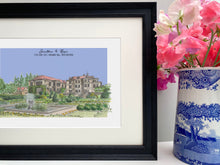 Personalised Fanhams Hall Hertford Giclee Art Print - Watercolour Illustration - Made to Order - Fanhams Hall Wedding Gift - Anniversary Art