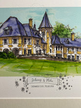 Personalised Cairnwood Estate, Philadelphia Art Print - Cairnwood Estate Wedding Venue - Wedding Wall Art - Cairnwood Estate Wedding Present