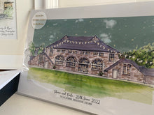 Personalised 'Coo Cathedral' Aberdeenshire Art Giclee Print - Wedding Venue - Wedding Illustration - Coo Cathedral Scotland Wedding Print
