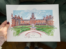 Royal Holloway University of London - Royal Holloway University Art Print - Royal Holloway University Wedding Present - Graduation Gift
