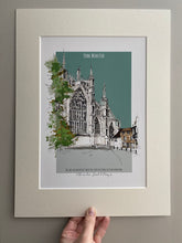 York Minster Personalised Giclee Art Print - York Minster Illustration - Hand Drawn York Minster Artwork - Personalised Art Print York