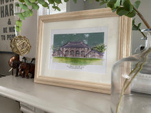 Personalised 'Coo Cathedral' Aberdeenshire Art Giclee Print - Wedding Venue - Wedding Illustration - Coo Cathedral Scotland Wedding Print