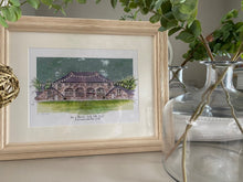Personalised 'Coo Cathedral' Aberdeenshire Art Giclee Print - Wedding Venue - Wedding Illustration - Coo Cathedral Scotland Wedding Print