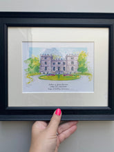 Personalised Clearwell Castle Art Giclee Print - Clearwell Castle Wedding Venue - Wedding Illustration - Clearwell Castle Gloucester Wedding
