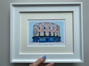 Personalised Royal Vauxhall Tavern Print - Hand Drawn Royal Vauxhall Tavern Illustration - Royal Vauxhall Tavern London Building Wall Art