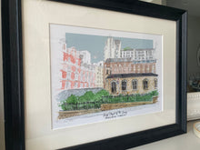 Personalised Kings Chapel at The Savoy Giclee Art Print - Watercolour Hand Drawn illustration - Made to Order - London Wedding Venue Art
