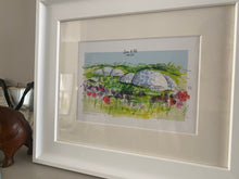 Personalised Eden Project Cornwall Giclee Art Print - Eden Project Cornwall Illustration - Eden Project Wedding Anniversary Engagement Gift