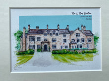 Personalised Cefn Tilla Court, Wales Art Giclee Print - Cefn Tilla Court Wedding Venue - Wedding Wall Art - Cefn Tilla Court Wedding Present