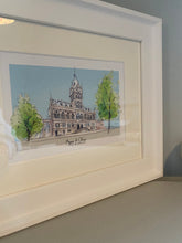 Personalised Chester Town Hall Giclee Art Print - Chester Town Hall Illustration - Chester Town Hall Wedding Gift - Chester Wedding Venue