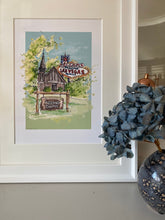 Little Church of the West Las Vegas Art Print - Little Church of The West Wedding Gift - Personalised Vegas Wedding Art Print - Giclee Print