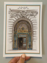 San Francisco City Hall Personalised Giclee Print - City Hall Wedding Gift - San Fran Artwork - Wedding Day Watercolour Illustration