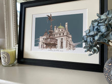 Personalised 'Statue of Eros' and Hotel Cafe Royal London Giclee Art Print - Iconic London Art Print - Illustrated London Wall Art - Eros