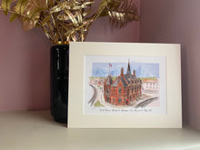 Personalised Wokingham Town Hall Giclee Art Print - Hand Drawn Print - Made to Order - Wokingham Town Hall - Wedding Venue Illustration