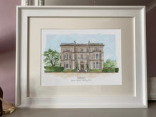 Hedsor House Wedding Illustration - Anniversary Art - Hedsor House Watercolour Giclee Art - Buckinghamshire Watercolour - Hand Painted Print