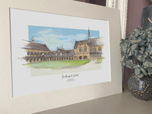 Personalised Berkhamsted School Giclee Art Print - Watercolour Hand Drawn Illustration - Berkhamsted School Hertfordshire England Wall Art