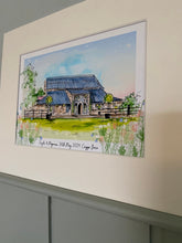 Cripps Barn Cirencester Personalised Giclee Art Print - Watercolor Venue Illustration - Hand drawn Cripps Barn Wedding - Anniversary Artwork