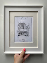 Personalised Savoy London Giclee Print - Savoy Wedding - Hand Drawn Savoy London Illustration - Savoy London Wall Art - Savoy Anniversary