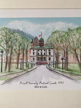 Personalised McGill University Giclee Art Print - Watercolour Illustration - McGill Canada - University Graduation Gift - McGill Wedding Art