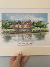 Cameron House Loch Lomond Scotland Giclee Art Print - Cameron House Loch Lomond Watercolour - Personalised Cameron House Wedding Anniversary