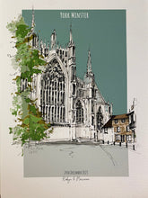 York Minster Personalised Giclee Art Print - York Minster Illustration - Hand Drawn York Minster Artwork - Personalised Art Print York