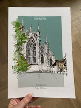 York Minster Personalised Giclee Art Print - York Minster Illustration - Hand Drawn York Minster Artwork - Personalised Art Print York